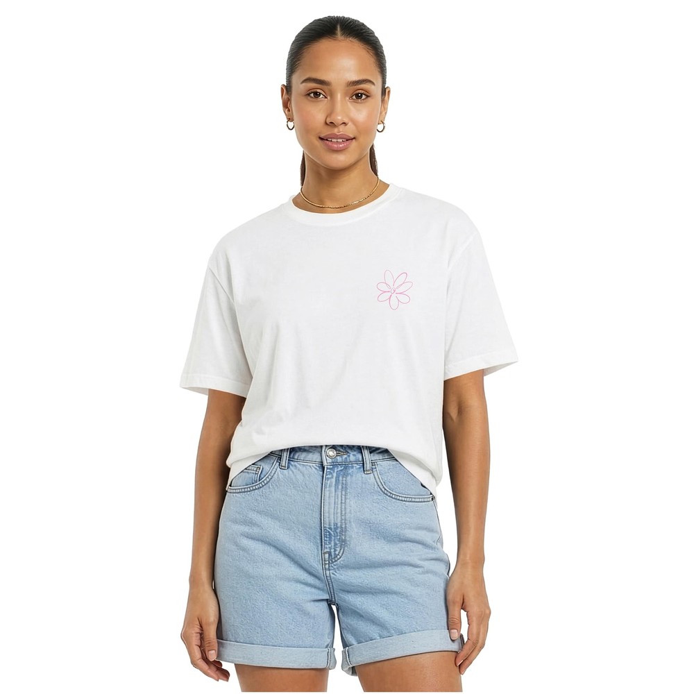Urban Classics - Here For Matcha Loose Dames Tshirt - Wit